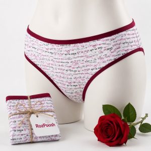شورت اسلیپ زنانه پارچه نخی طرح نوشته